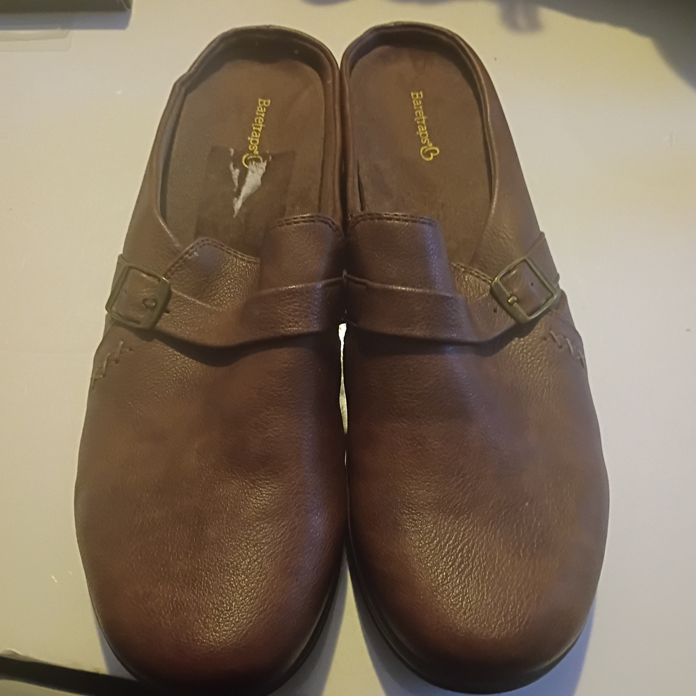 Baretraps NEW DARLAH Women’s Brown Mules Clogs Comfort Shoes Slides Size 10M